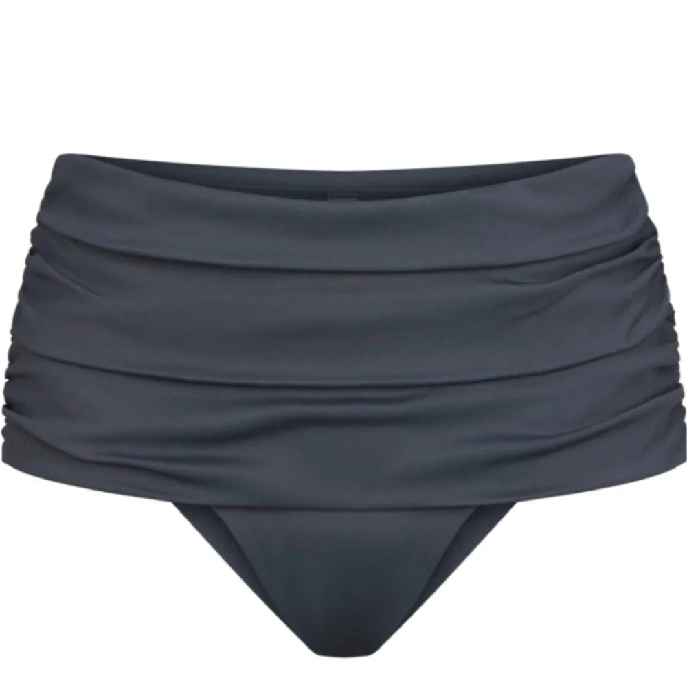 Skims Sculpting Swim Fold Over Ruched Bikini Bottom